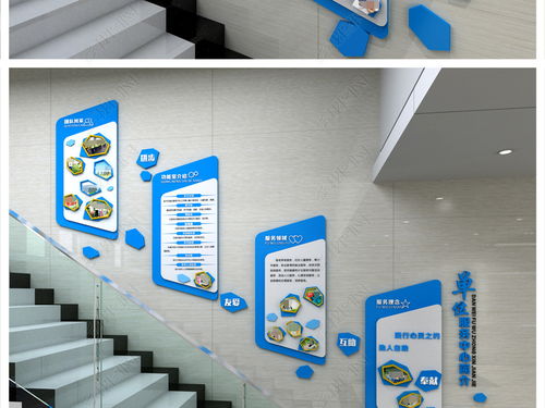 企业公司社区楼梯文化宣传照片展示文化墙图片 设计效果图下载